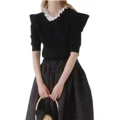 St.cecilia girlish ガーリッシュ　TSUNOニット