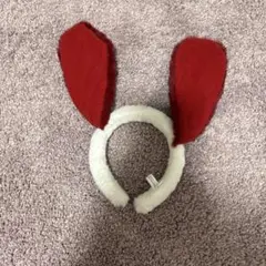 ウサギ耳カチューシャ 赤色