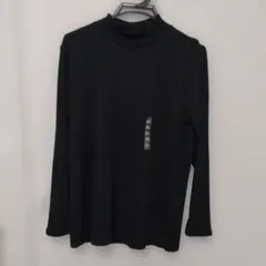 UNIQLO リブハイネックT 3XL ブラック