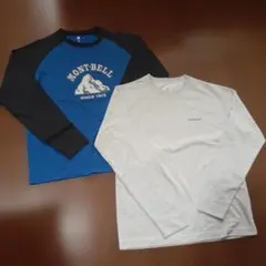 mont-bell　モンベル　長袖カットソー　長袖シャツ　2枚セット 160