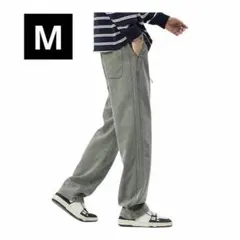 新品 サルエルパンツ M 軍緑 イージーパンツ ワイド ワークパンツ メンズのサムネイル