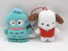 サンリオふわもこワッペンこれくしょんマスコットハンギョドン・ポチャッコ2体セット