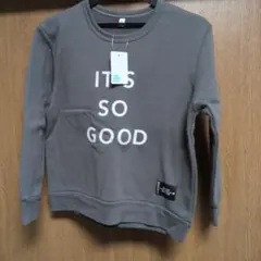 IT'S SO GOOD ロゴ トレーナー グレー