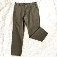 UNIQLO ユニクロ スリムフィットストレート パンツ カーキ M カジュアル