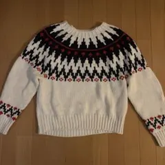 cepo ノルディック柄 クルーネックセーター