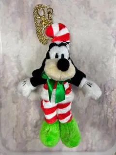 ディズニーストア　グーフィー クリスマス　ぬいぐるみキーホルダー