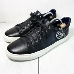 LANVIN en Bleu ランバン ブラック レザー スニーカー