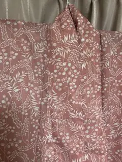 夏着物　絽　ピンク小花