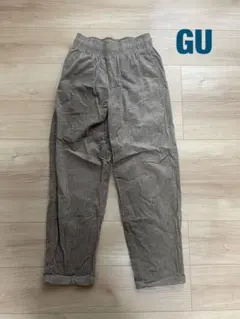 GU ブラウン コーデュロイパンツ