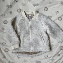 フリースジャケット 100cm ホワイト