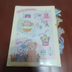 【ダッフィー】クリアファイル　ショッパー 未使用 ディズニー TDS ディズニークリスマス ショッピングバッグ