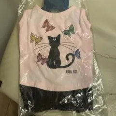 ANNA SUI ペットウェア Mサイズ 猫と蝶のプリント