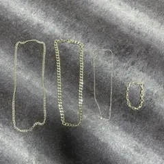 ネックレス3個　ブレスレット1個の4点セット （個別売りも可）