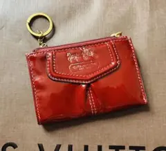 COACHコーチ★お財布、小銭コインケース（赤）