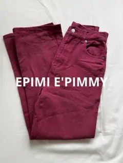 EPIMI E'PIMMY ワイドストレートカラーデニム　Mサイズ