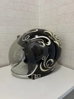 セメントグレー ジェットバイクヘルメット ​軽量 バイクヘルメット