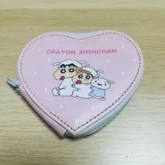 『クレヨンしんちゃん』「なりきりシロ」デザインのハート型コインケース（ポーチ）