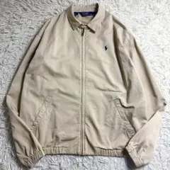 90s-00s ポロバイラルフローレン スイングトップ ベージュ L〜XL相当