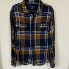 GEORGE ネルシャツ チェック柄 長袖シャツ L