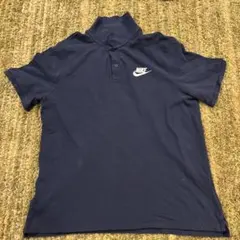 Nike ネイビー ポロシャツ ハイネック