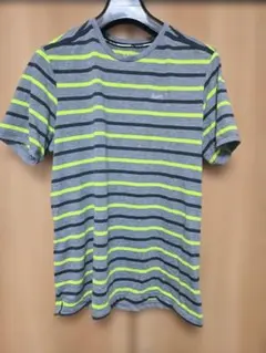 NIKE　ナイキ　DRI-FIT　ボーダーTシャツ　グレー　XLのサムネイル