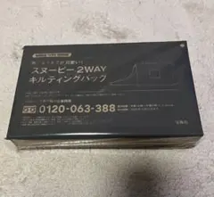 InRedインレッド 11月号 付録　スヌーピー 2WAY キルティングバッグ
