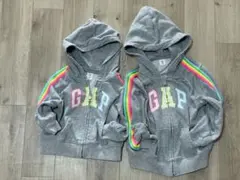 baby GAP パーカー 兄弟姉妹ペアルック 2枚セット