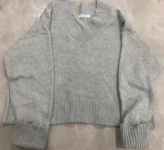 chocol raffine robe 長袖ニット セーター Vネック