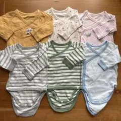 UNIQLO ベビー 肌着 ロンパース 6枚セット 60cm