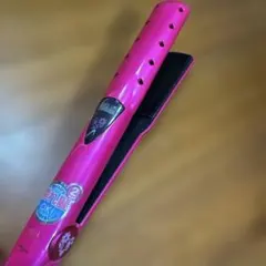 ピンク ストレートヘアアイロン ウェット&ドライ対応