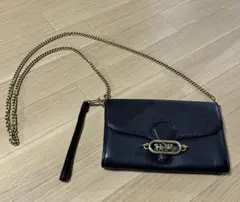 COACH ブラック ショルダーバッグ