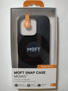 iPhone 16Pro対応 MOVAS™レザーケース（ジェットブラック）