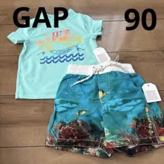 新品　90 ベビーギャップ GAP 水着　ラッシュガード