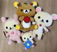 プロフ必読 リラックマ コリラックマ ぬいぐるみ セット 4体 - メルカリ
