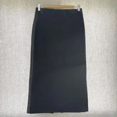 美品✦UNIQLO:C ジャージロングスカート L 黒ブラック ストレッチ/ゴム