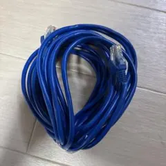 「LANケーブル CAT5e 長尺 被膜にダメージあり