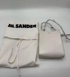 最安値✨JIL SANDER ホワイト ショルダーバッグ 保存袋付き