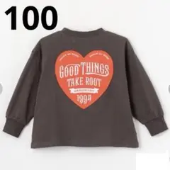 ルルモーメント ロンT チャコール 100サイズ