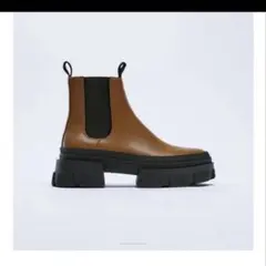 2025年最新】zara レザートラックアンクルブーツの人気アイテム