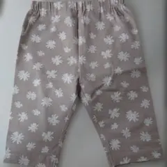 ベビー スパッツ レギンス 花柄 ベージュのサムネイル