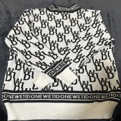 WE11DONE ウェルダン オーバーサイズ ニットセーター ウールホワイト