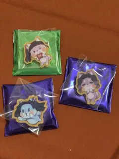 鬼滅の刃 バレンタインホワイトデーアニマルクッキーバッジ しのぶ カナヲ アオイ