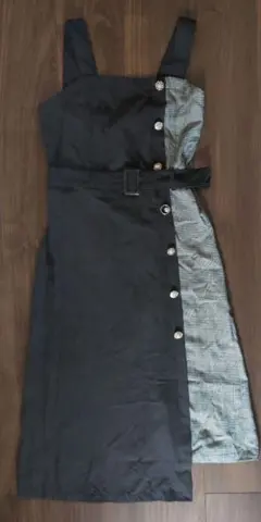 セシルマクビー　秋冬　切り替え　アシンメトリー　ワンピース