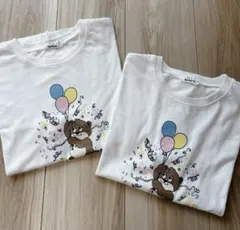 ペアマノン くまさんイラスト Tシャツ トップス 150 140 まとめ売り