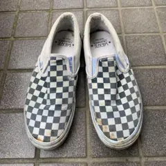 VANS カリフォルニア スリッポン チェッカー オーバーウォッシュ 28cm