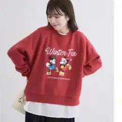 【ほぼ新品】トレーナー　スウェット　ミッキーミニーディズニー　クリスマス　デート
