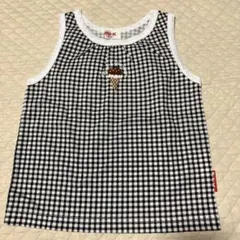 新品　MINI-K ギンガムチェック アイス刺繍 ノースリーブ 110cm 綿のサムネイル