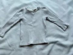 The Beiger ホワイト リブ編み 長袖カットソー M