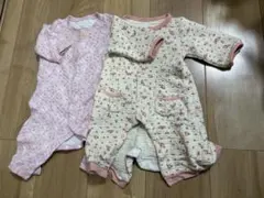 花柄キルティングロンパース 2点セット