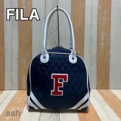 【FILA】フィラ　ラウンドバッグ　カートバッグ　ネイビー　ホワイト